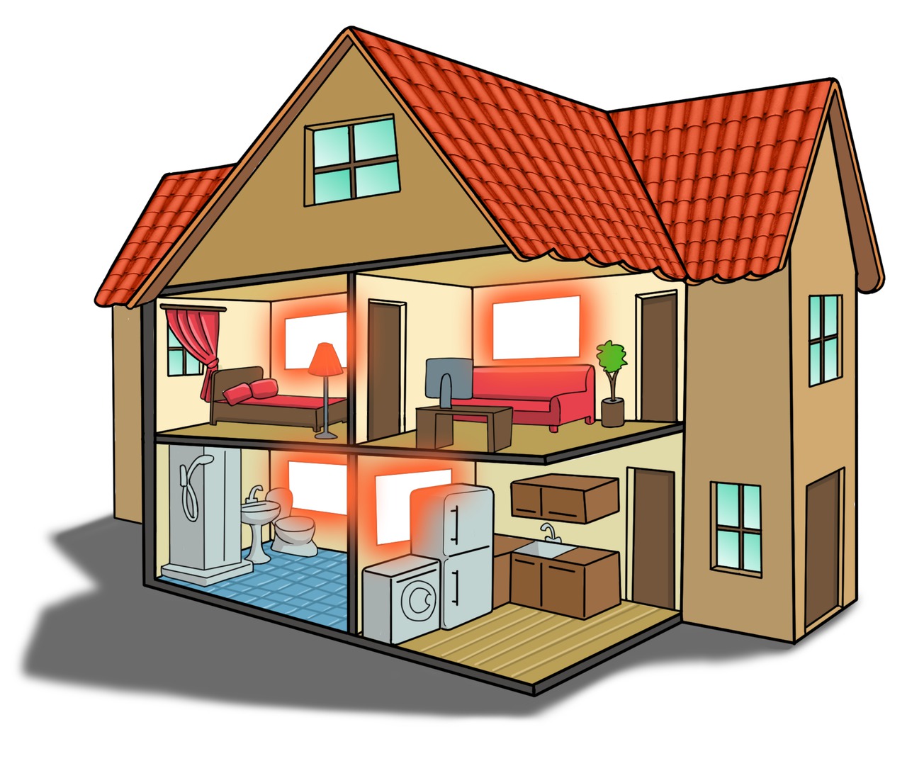 Инфракрасное отопление частного загородного дома или дачи, видео